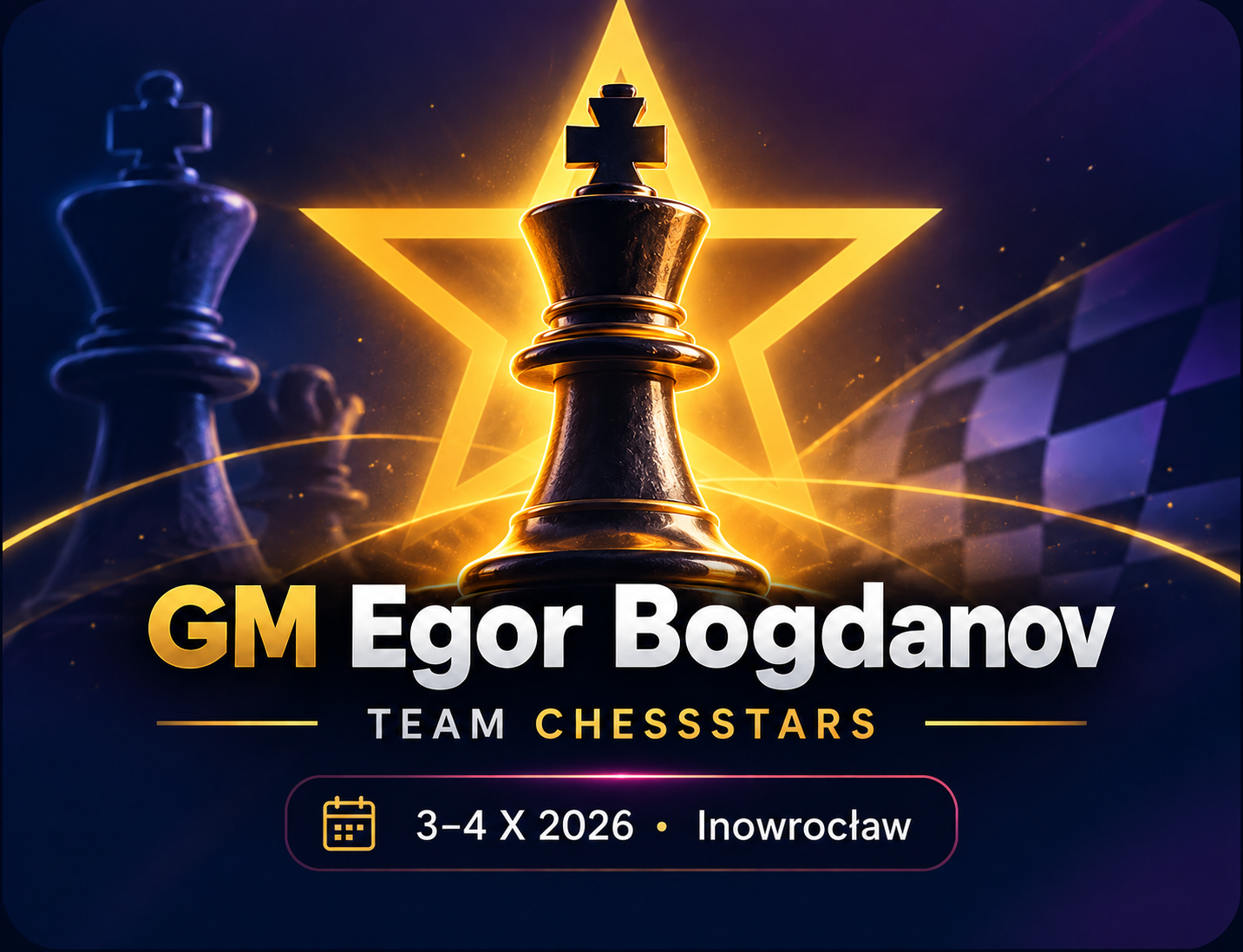 GM Egor Bogdanov zagra w ten weekend!